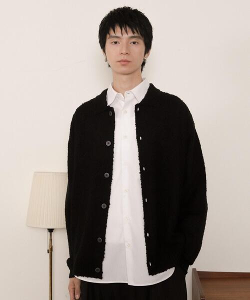 LUCY（ルーシー）の「LUCY/【25年秋冬新作】ブークレボタンカーディガン（カーディガン/ボレロ・メンズ・ライトグレー/ブラウン/ブラック・MEDIUM/LARGE）」の19枚目の写真