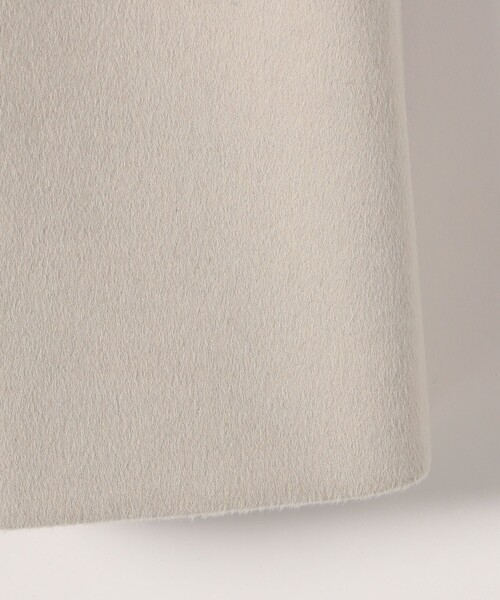 quaranciel: PURE WOOL スタンド ステンカラー Aライン ロング コート