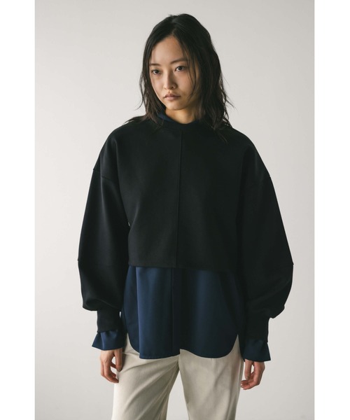 STYLEMIXER(スタイルミキサー)の「2WAYクロスダンボールトップ(Tシャツ/カットソー・レディース・ホワイト/ブラック/ベージュ・FREE)」の16枚目の写真