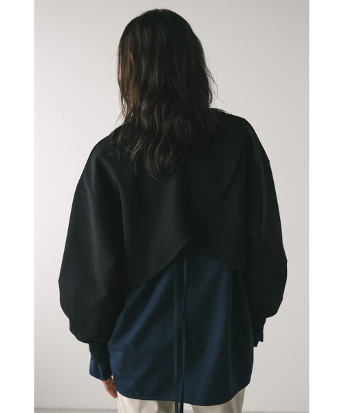 STYLEMIXER(スタイルミキサー)の「2WAYクロスダンボールトップ(Tシャツ/カットソー・レディース・ホワイト/ブラック/ベージュ・FREE)」の19枚目の写真