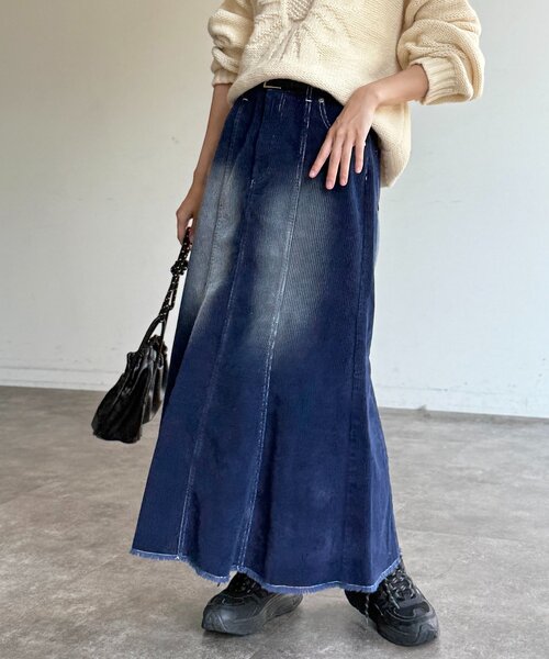 【MARTHE＋FRANCOIS GIRBAUD】コーデュロイマーメイドスカート MARTHE＋FRANCOIS GIRBAUD】コーデュロイマーメイドスカート GIRBAUD