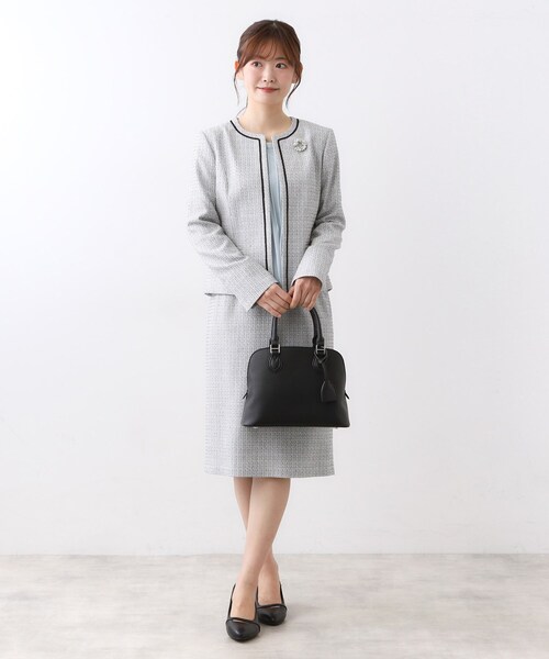 Reflect（リフレクト）の「【フォーマル／入卒／通勤にも使える】セレモニーバッグ（ハンドバッグ・レディース・ブラック/ナチュラル/ネイビー・00）」の5枚目の写真