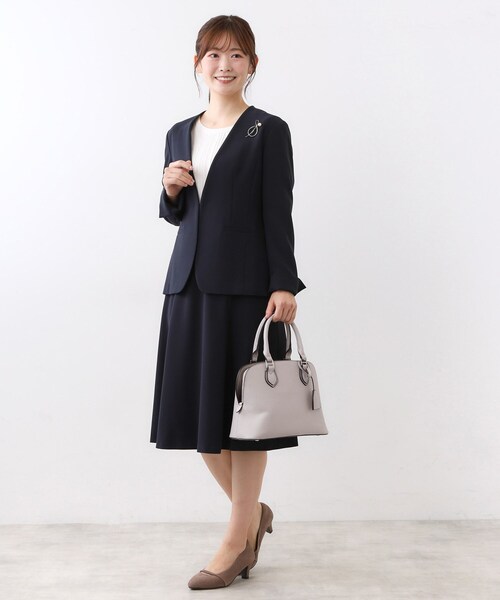 Reflect（リフレクト）の「【フォーマル／入卒／通勤にも使える】セレモニーバッグ（ハンドバッグ・レディース・ブラック/ナチュラル/ネイビー・00）」の7枚目の写真