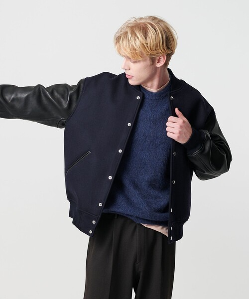 BEAUTY&YOUTH UNITED ARROWS（ビューティーアンドユースユナイテッドアローズ）の「HI-LINE エレガント バーシティ ジャケット（その他アウター・メンズ・ネイビー/ブラック・L/M/S）」の9枚目の写真