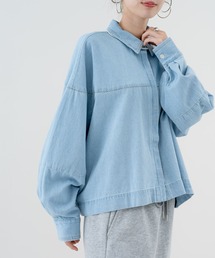 SABUROKU（サブロク）の「【SABUROKU】立体シルエットで魅せる 袖切替 デニム シャツ（シャツ/ブラウス）」