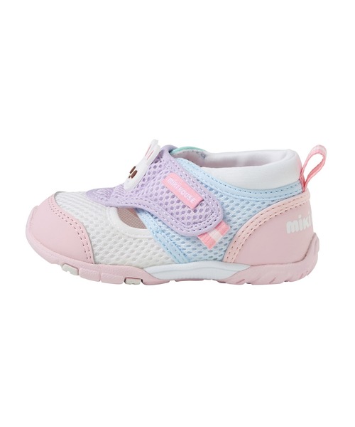 MIKI HOUSE(ミキハウス)の「ダブルラッセル セカンドベビーシューズ(スニーカー・キッズ・ピンク/マルチ・13cm/14.5cm/15cm/15.5cm/13.5cm/14cm)」の11枚目の写真