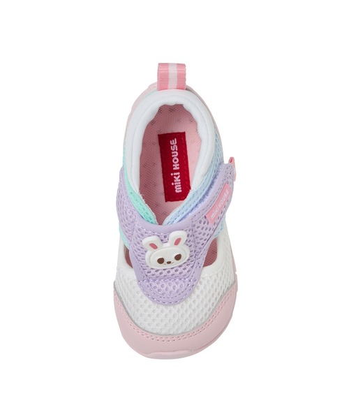 MIKI HOUSE(ミキハウス)の「ダブルラッセル セカンドベビーシューズ(スニーカー・キッズ・ピンク/マルチ・13cm/14.5cm/15cm/15.5cm/13.5cm/14cm)」の13枚目の写真