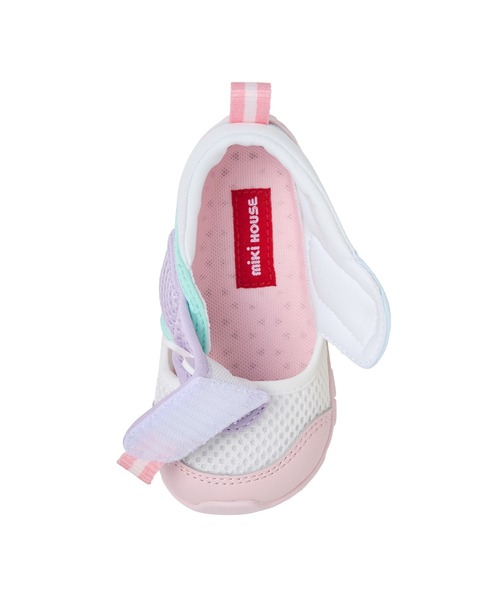 MIKI HOUSE(ミキハウス)の「ダブルラッセル セカンドベビーシューズ(スニーカー・キッズ・ピンク/マルチ・13cm/14.5cm/15cm/15.5cm/13.5cm/14cm)」の14枚目の写真
