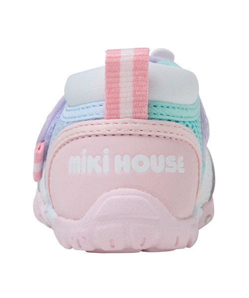 MIKI HOUSE(ミキハウス)の「ダブルラッセル セカンドベビーシューズ(スニーカー・キッズ・ピンク/マルチ・13cm/14.5cm/15cm/15.5cm/13.5cm/14cm)」の15枚目の写真