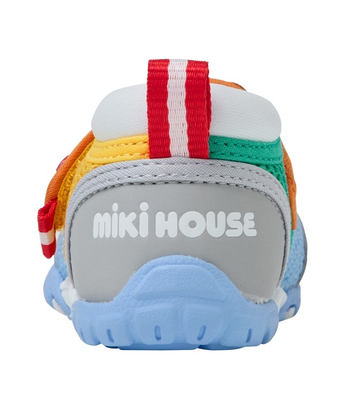 MIKI HOUSE(ミキハウス)の「ダブルラッセル セカンドベビーシューズ(スニーカー・キッズ・ピンク/マルチ・13cm/14.5cm/15cm/15.5cm/13.5cm/14cm)」の5枚目の写真