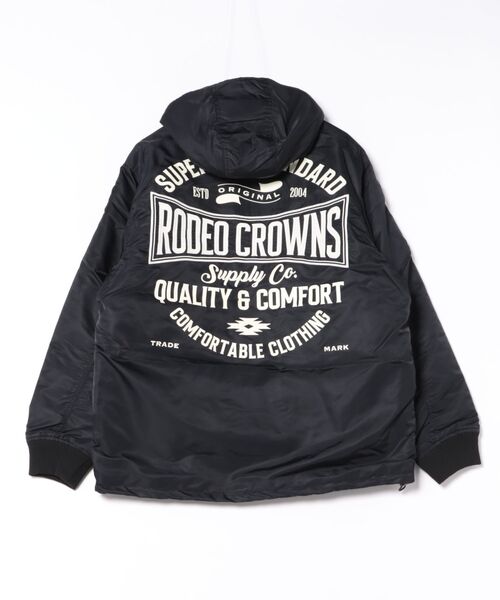 RODEO CROWNS WIDE BOWL（ロデオクラウンズワイドボウル）の「バックロゴフライトジャケット（その他アウター・メンズ・ブラック/カーキ・LARGE/MEDIUM）」の5枚目の写真