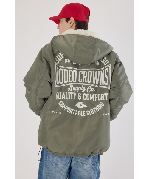 RODEO CROWNS WIDE BOWL（ロデオクラウンズワイドボウル）の「バックロゴフライトジャケット（その他アウター・メンズ・ブラック/カーキ・LARGE/MEDIUM）」の20枚目の写真