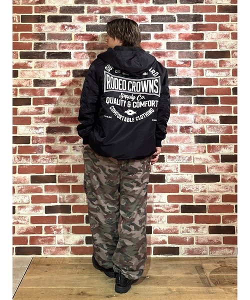 RODEO CROWNS WIDE BOWL（ロデオクラウンズワイドボウル）の「バックロゴフライトジャケット（その他アウター・メンズ・ブラック/カーキ・LARGE/MEDIUM）」の15枚目の写真