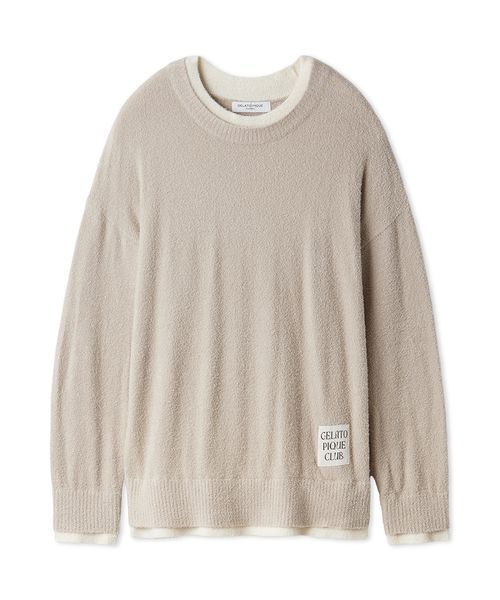 HOMME】レイヤードホットスムーズィープルオーバー（ルームウェア