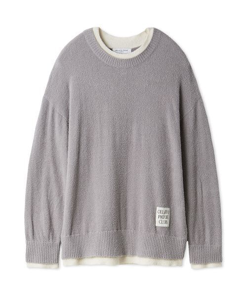 HOMME】レイヤードホットスムーズィープルオーバー（ルームウェア