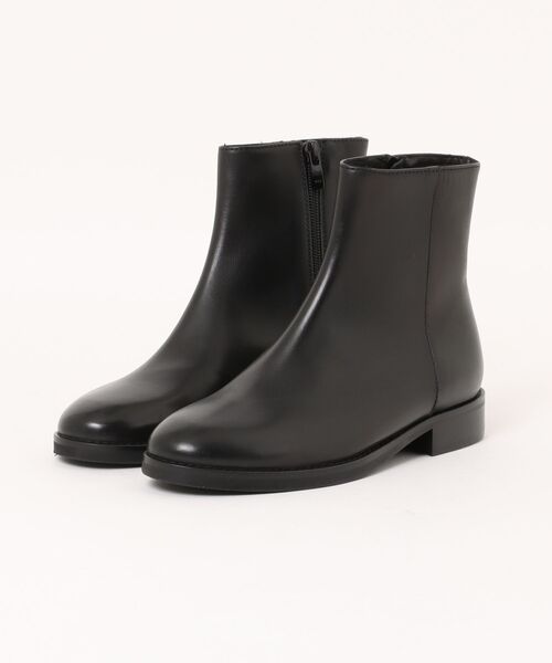 CORSO ROMA,9(コルソローマ)の「【CORSO ROMA 9】ラウンドトウベーシックショートブーツ(W3002W)(ブーツ・レディース・ブラック・38/37/36)」の1枚目の写真