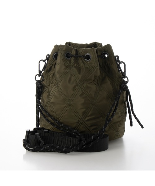 Tomieco(トミエコ)の「ナイロンキルティング 巾着ショルダーバッグ(ショルダーバッグ・レディース・ベージュ/カーキ・FREE)」の15枚目の写真