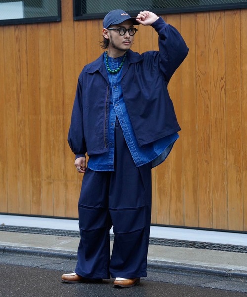 BAYFLOW（ベイフロー）の「【IVY(アイビー)×BAYFLOW】バンドカラーデニムシャツ（シャツ/ブラウス・メンズ・ブルー/ブラック・MEDIUM/LARGE）」の16枚目の写真