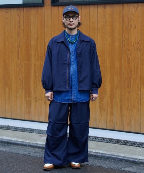 BAYFLOW（ベイフロー）の「【IVY(アイビー)×BAYFLOW】バンドカラーデニムシャツ（シャツ/ブラウス・メンズ・ブルー/ブラック・MEDIUM/LARGE）」の18枚目の写真