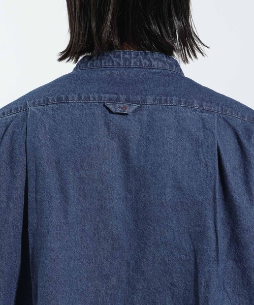 BAYFLOW（ベイフロー）の「【IVY(アイビー)×BAYFLOW】バンドカラーデニムシャツ（シャツ/ブラウス・メンズ・ブルー/ブラック・MEDIUM/LARGE）」の13枚目の写真