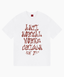 アンチノーマルクリグン セミオーバーフィット半袖Tシャツ WHITE