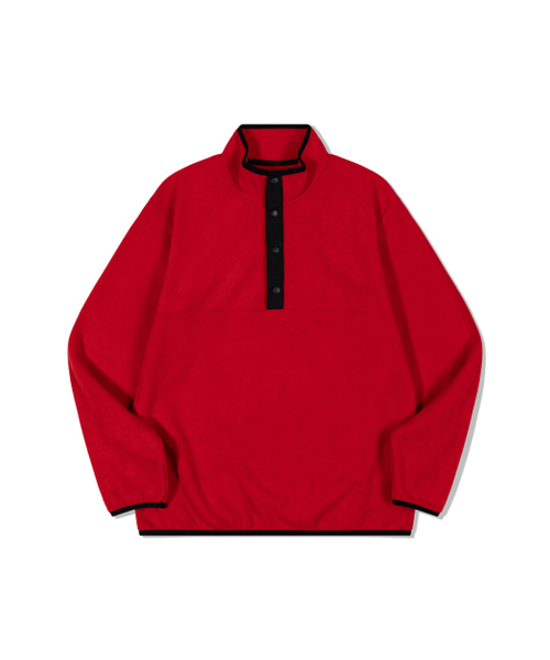 MOAA(モア)の「Half-Button Fleece Pullover (RED)(その他アウター・レディース・その他・SMALL/MEDIUM)」の2枚目の写真