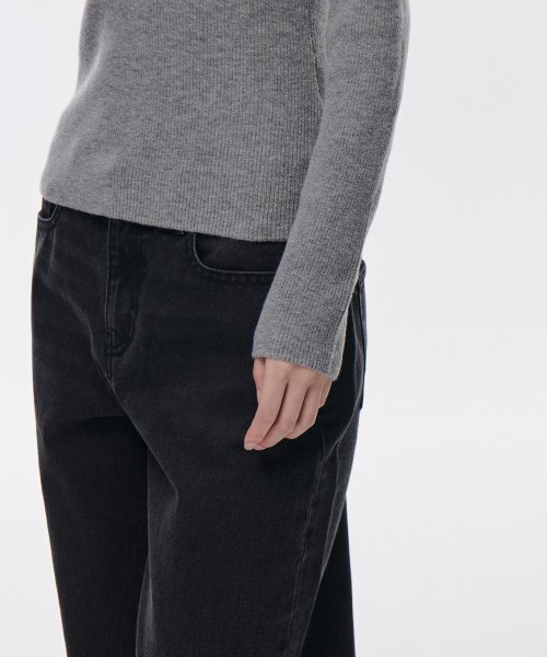 MUSINSA STANDARD WOMAN（ムシンサスタンダードウーマン）の「ウィメンズリブスリムクルーネックニット[ミディアムグレー]（ニット/セーター・レディース・その他・SMALL/MEDIUM/LARGE/X-SMALL）」の7枚目の写真