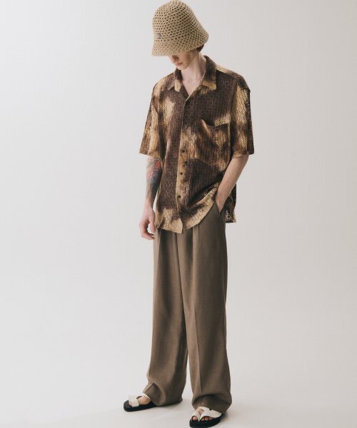 TRIP LE SENS(トリップ ル センス)の「タイダイクロシェハーフシャツ_BROWN(シャツ/ブラウス・レディース・その他・MEDIUM/LARGE)」の2枚目の写真