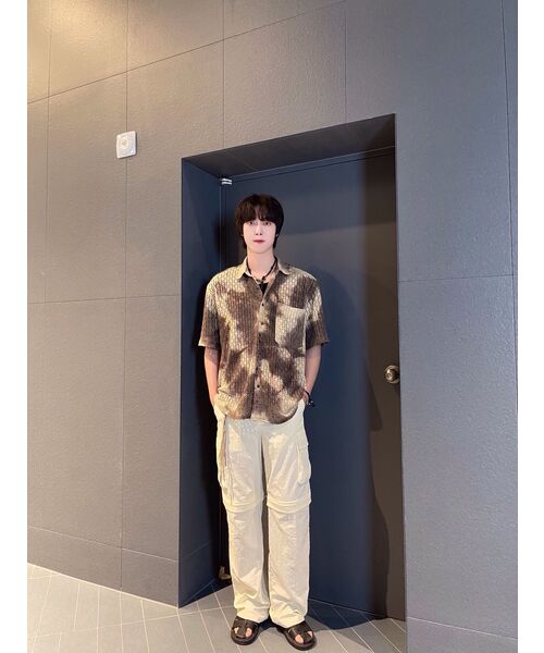TRIP LE SENS(トリップ ル センス)の「タイダイクロシェハーフシャツ_BROWN(シャツ/ブラウス・レディース・その他・MEDIUM/LARGE)」の4枚目の写真