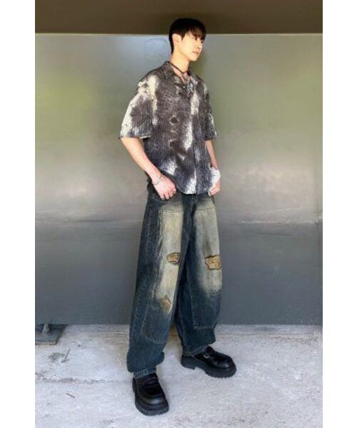 TRIP LE SENS(トリップ ル センス)の「タイダイクロシェハーフシャツ_BROWN(シャツ/ブラウス・レディース・その他・MEDIUM/LARGE)」の7枚目の写真