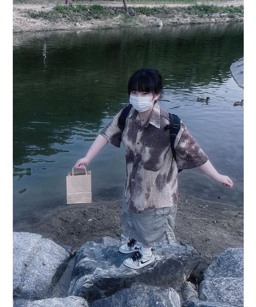 TRIP LE SENS(トリップ ル センス)の「タイダイクロシェハーフシャツ_BROWN(シャツ/ブラウス・レディース・その他・MEDIUM/LARGE)」の12枚目の写真