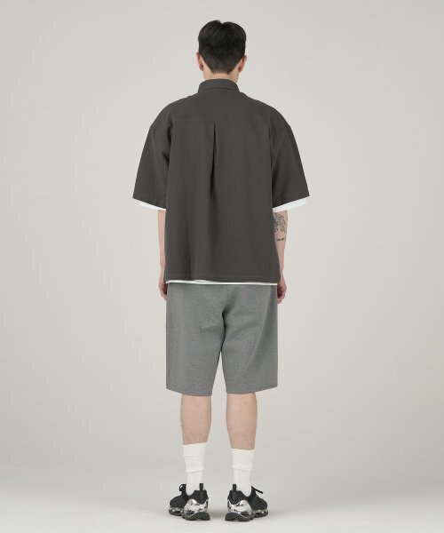 XERO（ゼロ）の「Deep One Tuck Sweat Shorts [Charcoal]（その他パンツ・メンズ・その他・LARGE/MEDIUM/SMALL）」の5枚目の写真
