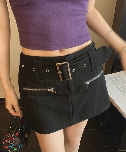 A'GEM/9 × .kom 『.kom/ドットケーオーエム』【Y2K】ベルト付きミニ