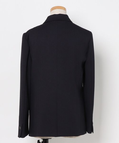 m.f.editorial（エムエフエディトリアル）の「【ストレッチ ウォッシャブル】タカキューレディース 1ボタンジャケット＋テーパードパンツ フランネル紺（スーツセット・レディース・ネイビー・SMALL/MEDIUM/LARGE/X-LARGE）」の3枚目の写真