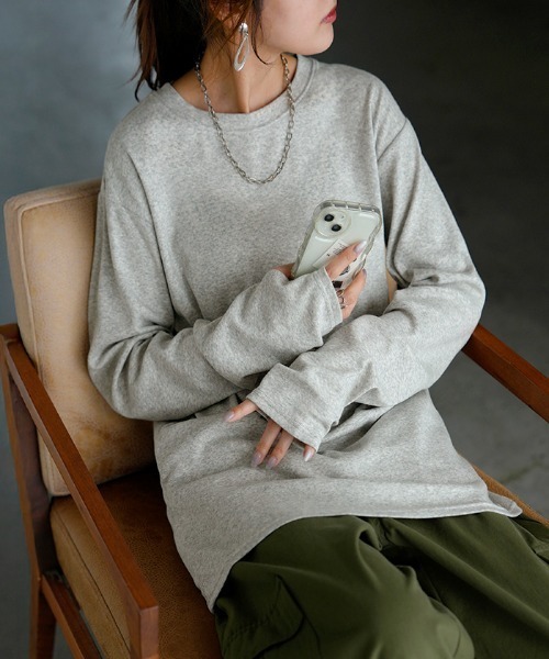 HUG.U(ハグユー)の「<選べる4ネック> 柔らか。 防汚加工 インナー(Tシャツ/カットソー・レディース・ブラック系その他2/ブルー系その他2/ブルー系その他3/ブラック/グレー系その他/イエロー系その他/ライトブルー/ライトイエロー/ホワイト系その他2/ブラック系その他3/グレー系その他6/イエロー系その他2/レッド系その他2/ブラック系その他/ブルー系その他/グレー系その他2/グレー系その他3/グレー系その他4/グレー系その他5/ダークグレー/イエロー系その他3/レッド系その他3/ライトグレー/ホワイト系その他/レッド系その他/ホワイト系その他3/レッド/ホワイト・L/M)」の10枚目の写真