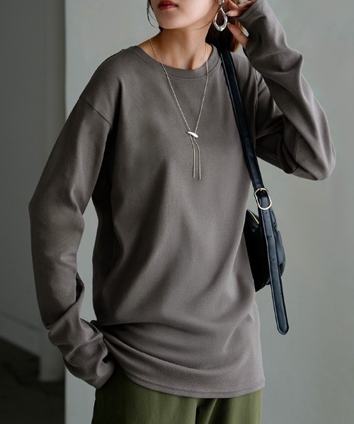 HUG.U(ハグユー)の「<選べる4ネック> 柔らか。 防汚加工 インナー(Tシャツ/カットソー・レディース・ブラック系その他2/ブルー系その他2/ブルー系その他3/ブラック/グレー系その他/イエロー系その他/ライトブルー/ライトイエロー/ホワイト系その他2/ブラック系その他3/グレー系その他6/イエロー系その他2/レッド系その他2/ブラック系その他/ブルー系その他/グレー系その他2/グレー系その他3/グレー系その他4/グレー系その他5/ダークグレー/イエロー系その他3/レッド系その他3/ライトグレー/ホワイト系その他/レッド系その他/ホワイト系その他3/レッド/ホワイト・L/M)」の11枚目の写真