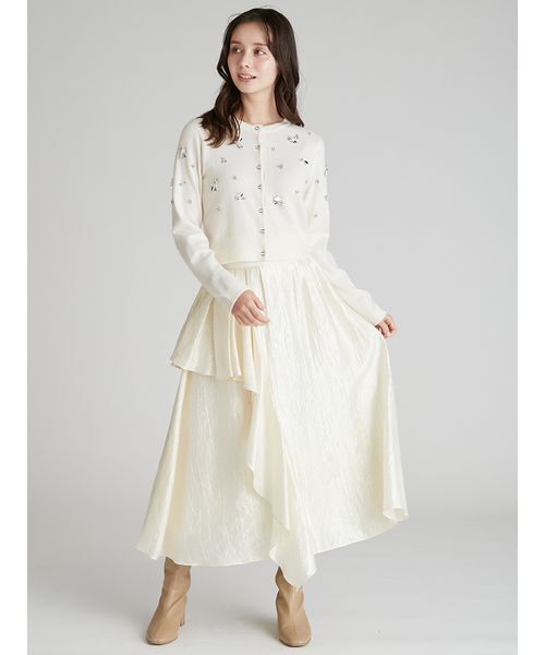 CELFORD（セルフォード）の「ペタルビジューカーディガン