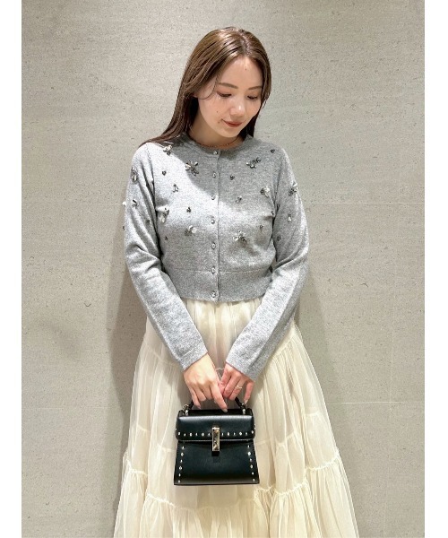 ペタルビジューカーディガン（カーディガン/ボレロ）｜CELFORD（セル
