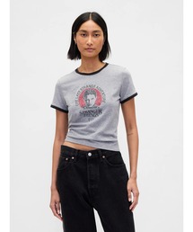 ストレンジャー・シングス オーガニックコットン ヴィンテージソフト クロップドTシャツ