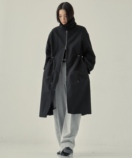 VACHEMENT(ヴァシュモン)の「【VACHEMENT/ヴァシュモン】リサイクルシェルタフタ×ボア(ロング)(その他アウター・レディース・ブラック/カーキ・FREE)」の8枚目の写真