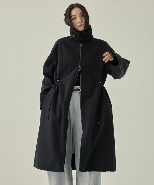 VACHEMENT/ヴァシュモン】リサイクルシェルタフタ×ボア(ロング