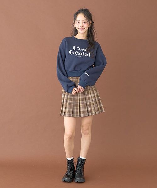 Mi-je(ミジェ)の「ダブルベルトプリーツスカート【韓国ファッション】(スカート・レディース・ブラック/カラフル・M/S)」の12枚目の写真