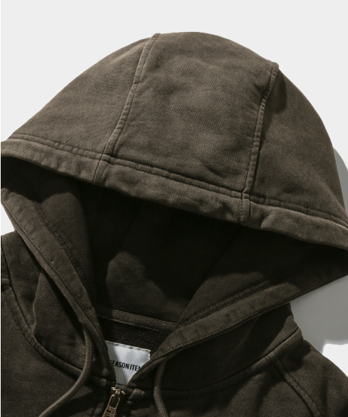 DIMITRI BLACK(ディミトリブラック)の「ASI フォーシーズンエッセンシャルフードジップアップ_ピグメントブラウン(パーカー・レディース・その他・MEDIUM/LARGE/X-LARGE)」の5枚目の写真