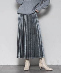 MAYSON GREY | 【WEB限定】ストレッチベロアプリーツスカート≪手洗い可能≫(スカート)