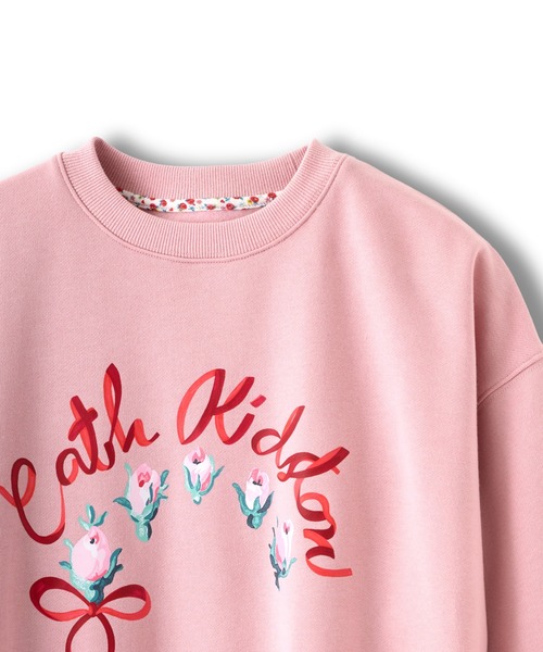 裏起毛スウェットトップス Ribbon Floral（スウェット）｜Cath Kidston