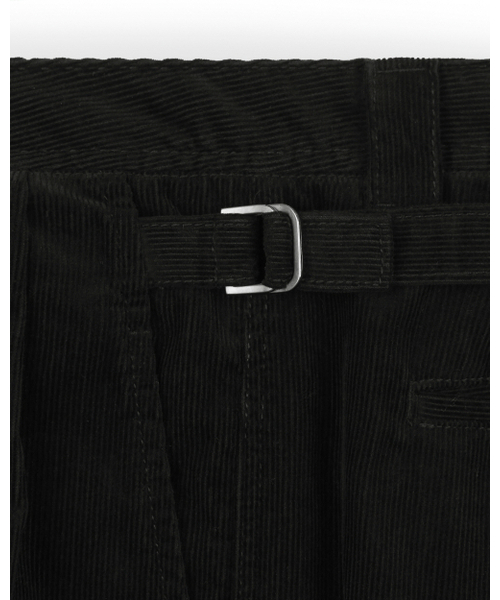 BESLOW(ビースロー)の「CORDUROY TWO TUCK PANTS BLACK(その他パンツ・メンズ・その他・28/30/32/34)」の4枚目の写真