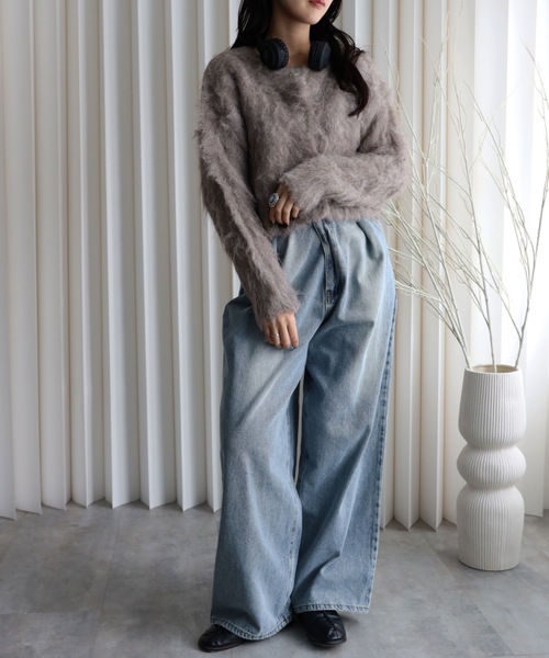 model：164cm. 着用サイズ：FREE