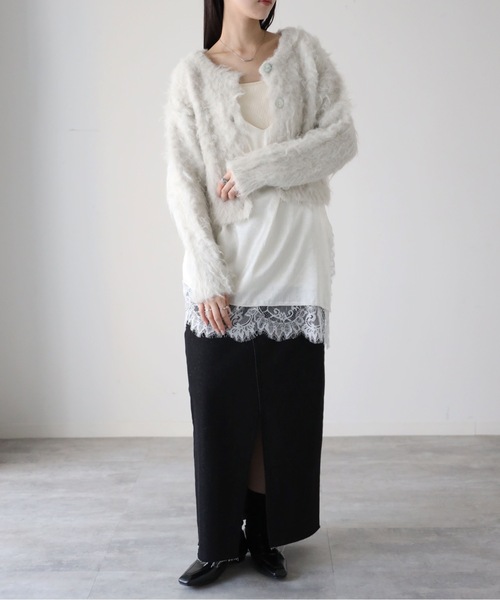 model：164cm. 着用サイズ：FREE