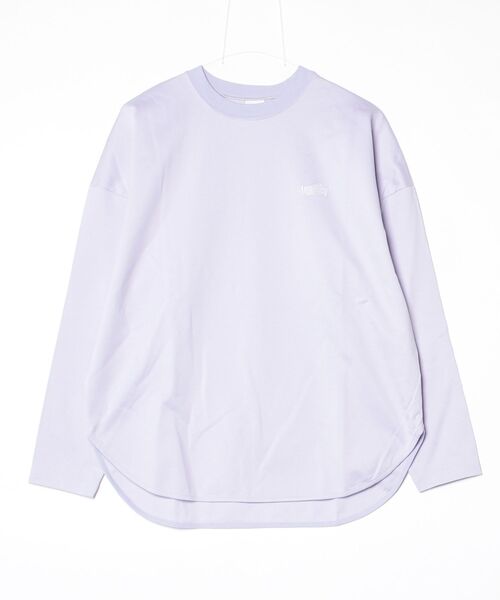 ESSENTIAL（エッセンシャル）の「ハイゲージ バックナンバーロンT（Tシャツ/カットソー・レディース・オフホワイト/ブラック/パープル・FREE）」の21枚目の写真