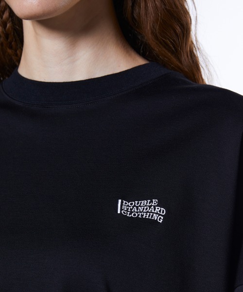 ESSENTIAL（エッセンシャル）の「ハイゲージ バックナンバーロンT（Tシャツ/カットソー・レディース・オフホワイト/ブラック/パープル・FREE）」の11枚目の写真